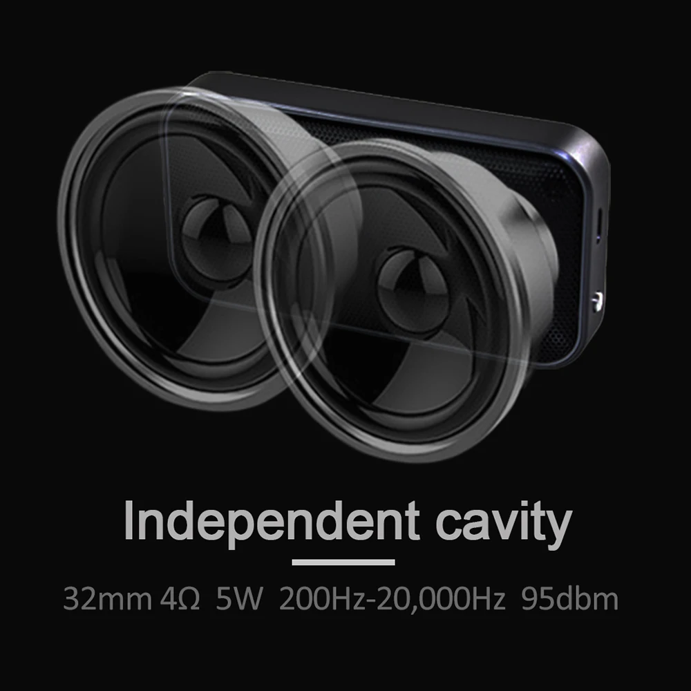 Портативная беспроводная Bluetooth Колонка Lewinne маленькая металлическая портативная