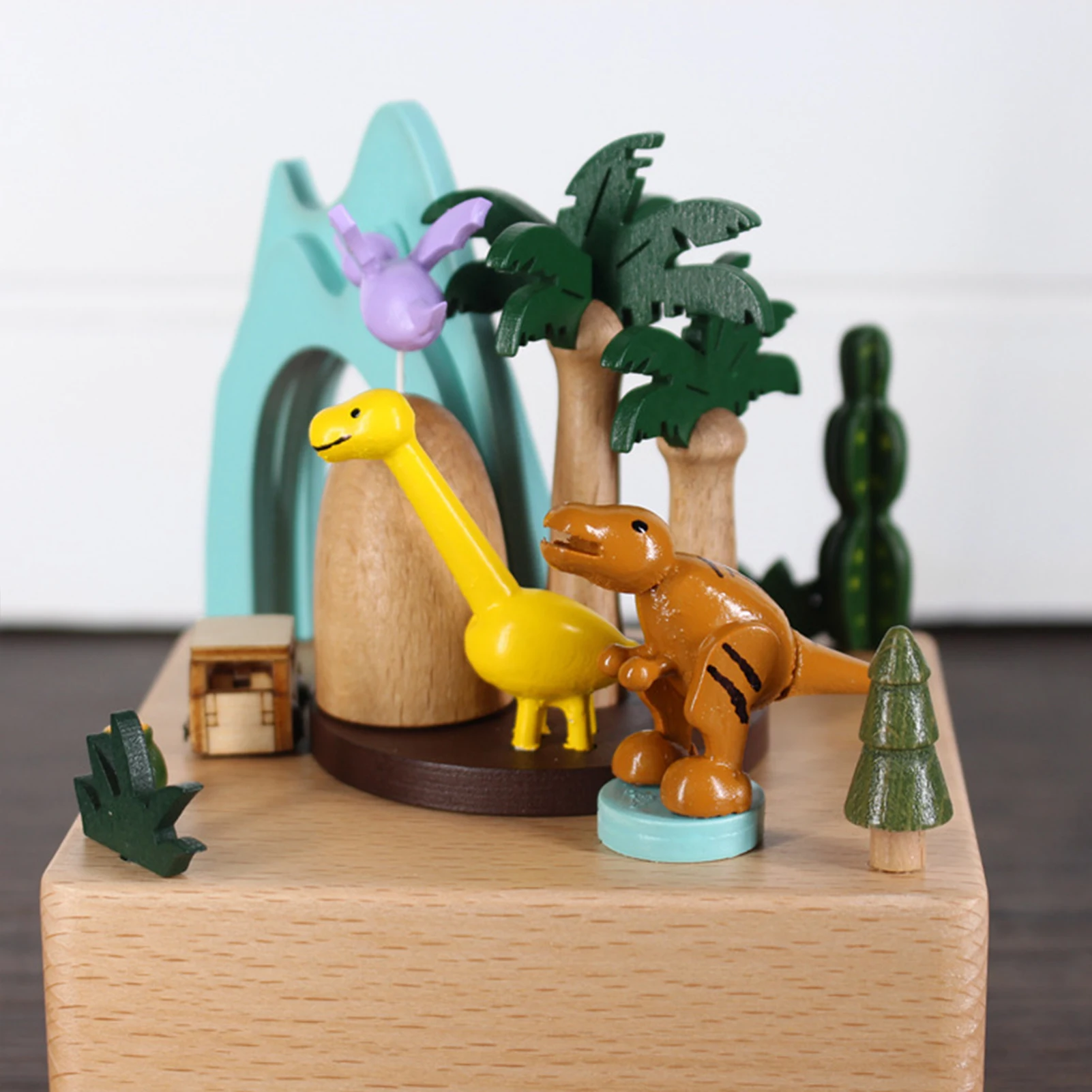 Деревянная музыкальная шкатулка вращающаяся на 360 градусов инновационный