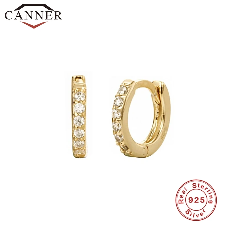6-gold 925 пробы, серебряная Геометрическая Бусина Серьги-заклепки для женщин, круглый крест, маленькие серьги-кольца, ювелирные изделия для ушей - Окраска металла: 6-gold