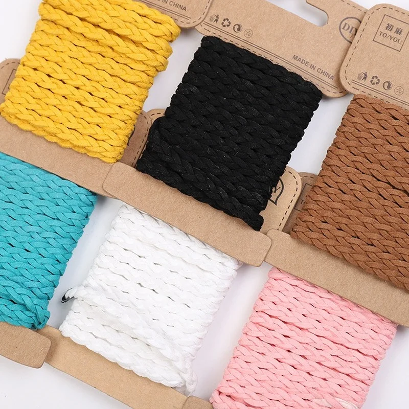 

5mm Korean Cashmere Deerskin Braided Rope Double-sided Cashmere For DIY Making Bracelet Necklace Handmade Craft Accessories