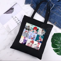given anime given yaoi japanese manga mafuyu music black canvas print shopping bags girls fashion life casual pacakge hand bag