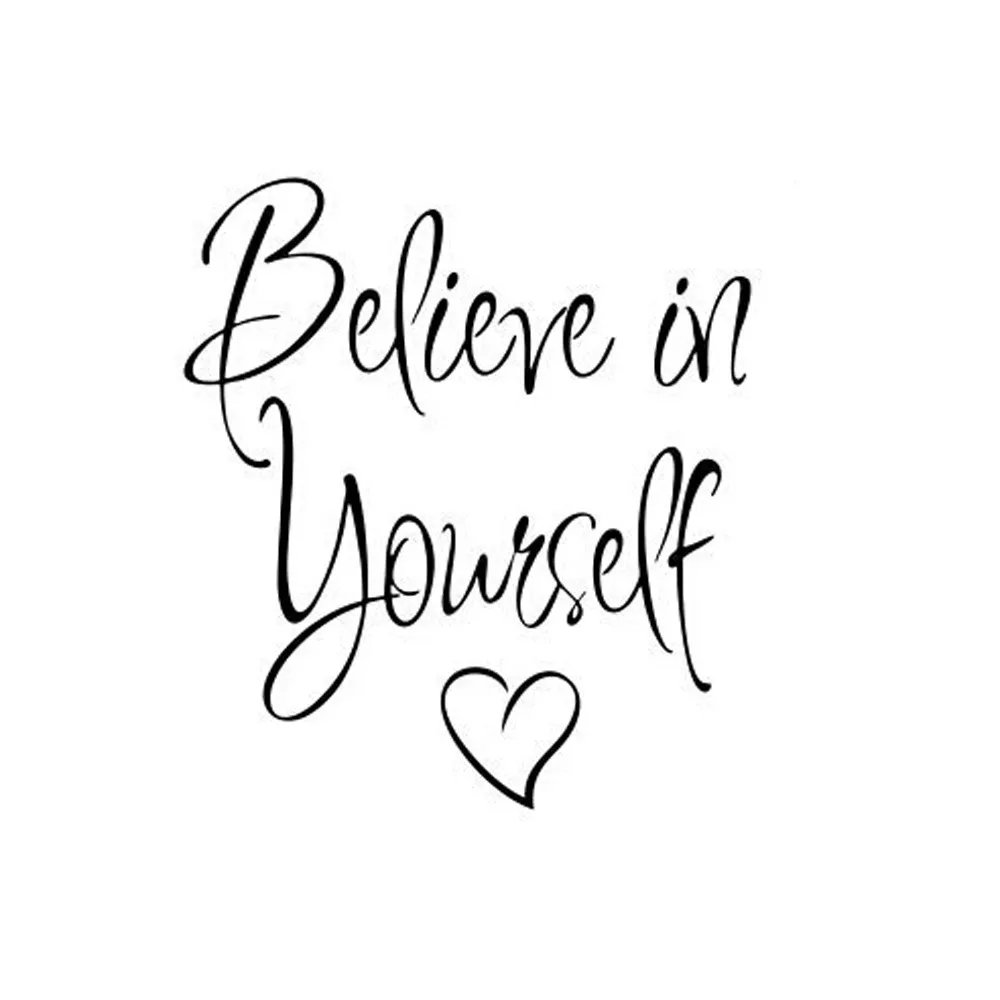 Наклейка s Believe In Yourself Настенная для украшения дома комнаты съемная