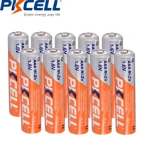 10pcs pkcell 1 6v 900mwh nickel zinc ni zn aaa rechargeable battery nizn rechargeable batteria for digital camera flashlight toy