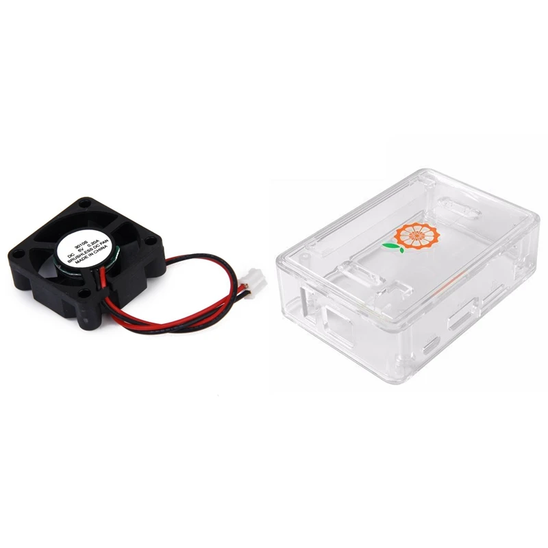 1 комплект DC 5V 0.2A вентилятор с винтами для Raspberry Pi и шт. ABS защитный чехол Orange One | Дом