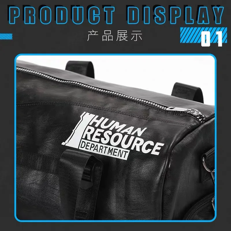 

Hot Game Arknights Cosplay Student Black Travel PU Messenger Bag Anime Handbag Fashion School Bag Casual Shoulder Bag