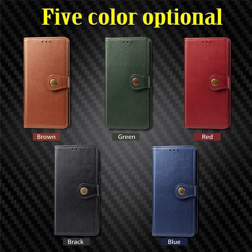 

Flip Plain Leather Wallet Cases Coque For Xiaomi 9 9T 10 A3 CC9 CC9E Note 10 Pro Lite Poco X2 Kickstand Phone Case Cover Fundas