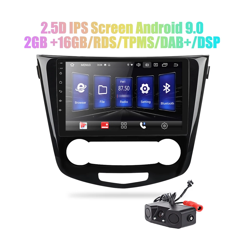 Автомобильный радиоприемник DSP 2.5D IPS 10 дюймов Android 9 0 2 din GPS навигация Wi Fi для Nissan