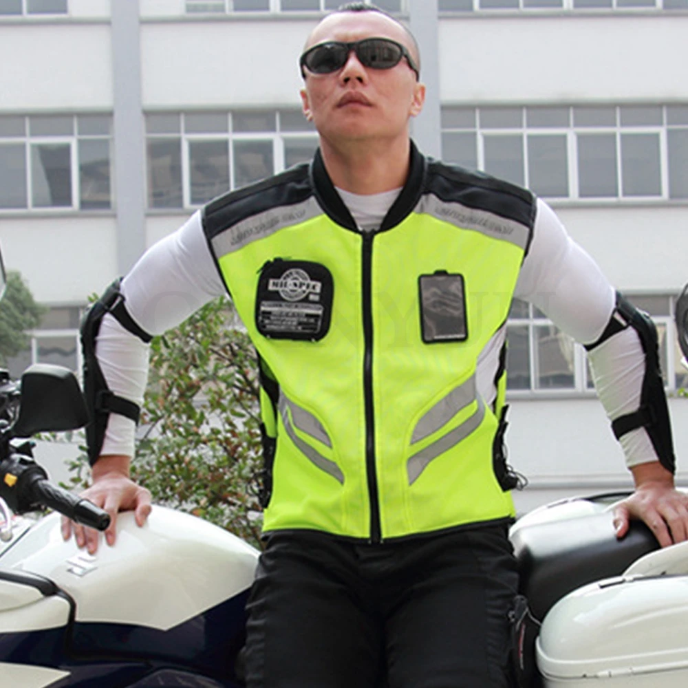 

Motorcycle Reflective Vest Motorbike Safty Clothes Moto Warning High Visibility Jacket Waistcoat Team Uniform