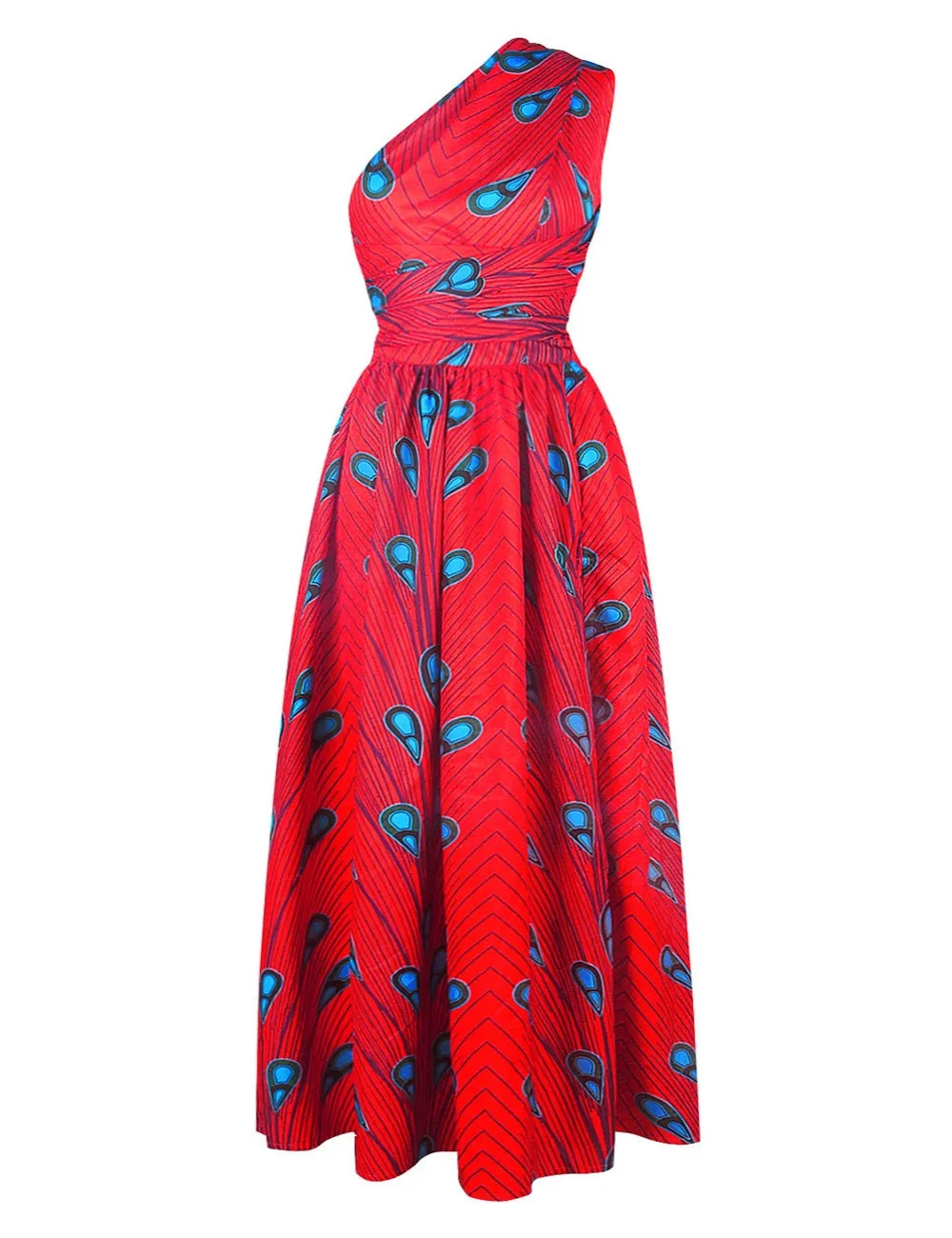 Fadzeco Summer African Dresses for Women New Fashion Robe Dashiki Dress Ethnic Print Backless Sexy African Dress