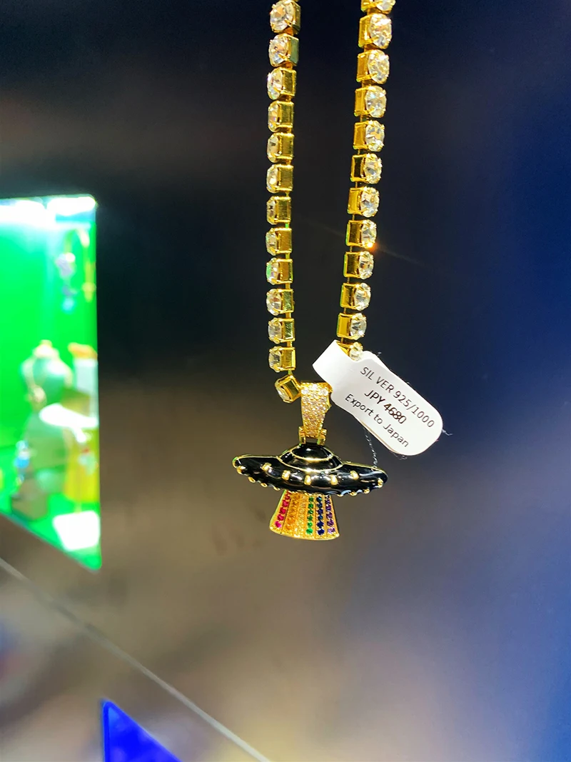 

Simple ufo pendant necklace 210324-82