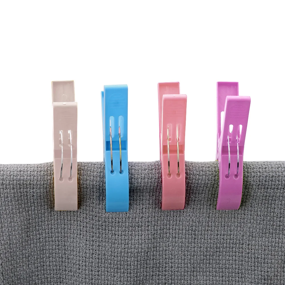 4 шт. пластиковые цветные вешалки для одежды пляжные полотенца зажим белья сушки