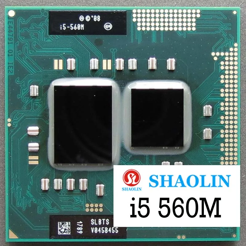 I5 560M i5 SLBTS 2 6 ГГц двухъядерный четырехпоточный ЦПУ процессор 35 Вт Разъем G1 / rPGA988A