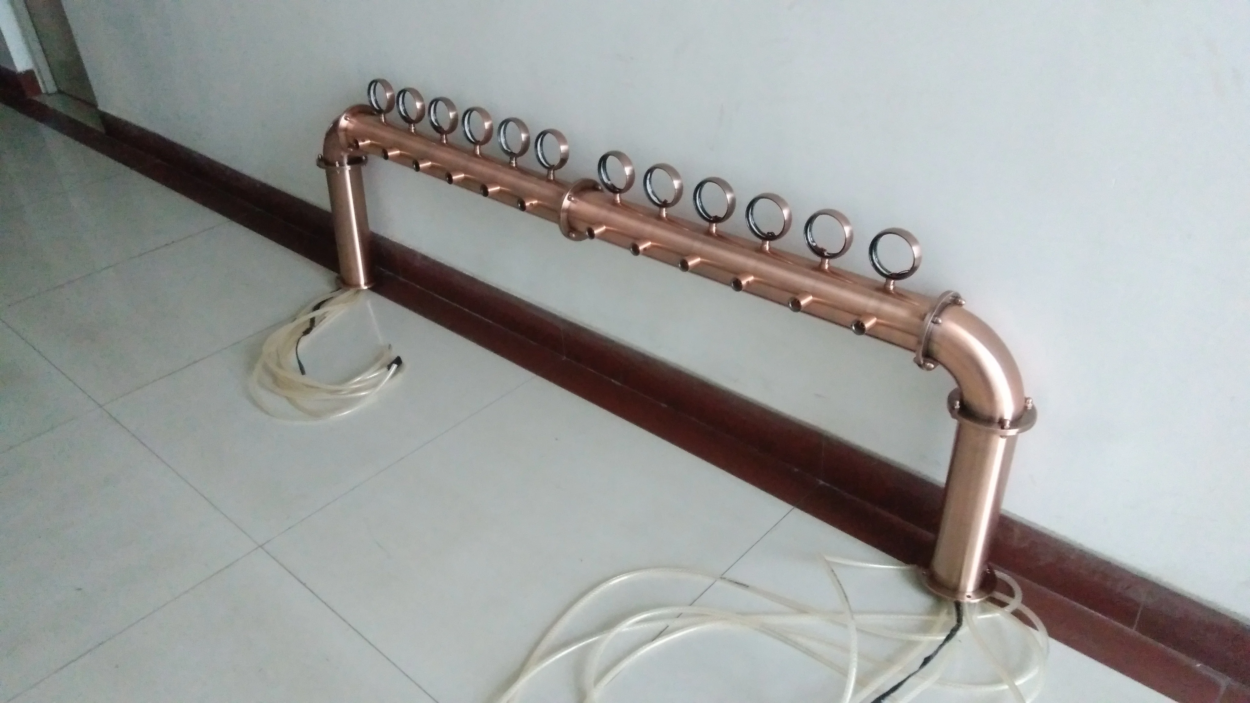 Домашний пивоваренный 12 кран бронзовый цвет нержавеющая сталь Пивная башня мост