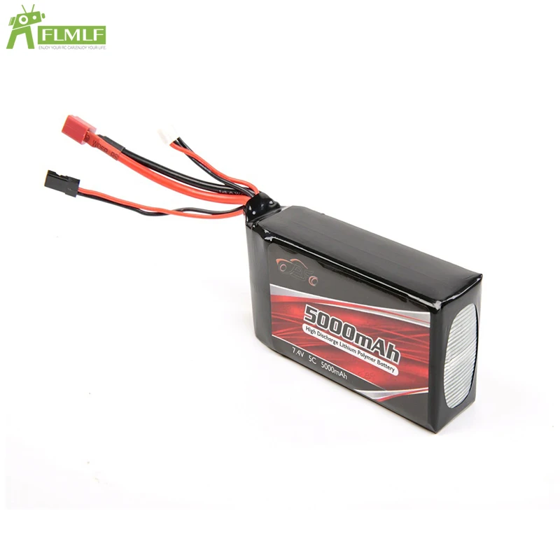 Приемная батарея 7 4 V 5C 5000 MAh литиевая (107mm * 50mm 32mm) для 1/5 Losi 5ive T ROFUN ROVAN LT KingmotorX2 Rc