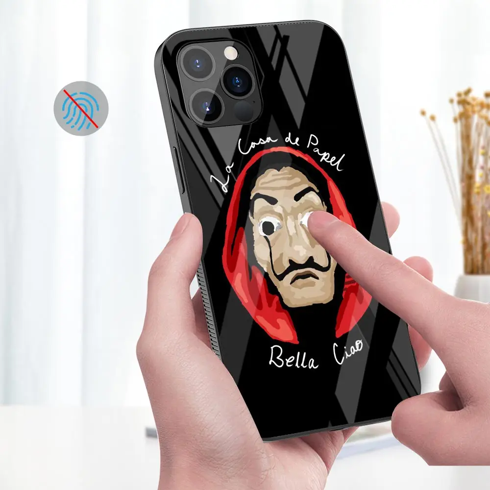 Чехол для iPhone 11 13 12 Pro MAX Mini 7 8 XR X XS 6 6s Plus из закаленного стекла | Мобильные телефоны
