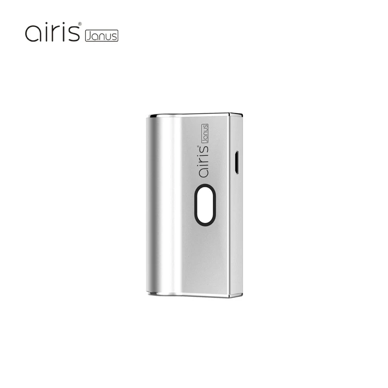 Silver Новинка! AIRISTECH Airis Janus 2в1 испаритель батарея для вейпа для Nic солевой стручок и 510 резьбовой картридж CBD система управления напряжением - Цвет: Silver