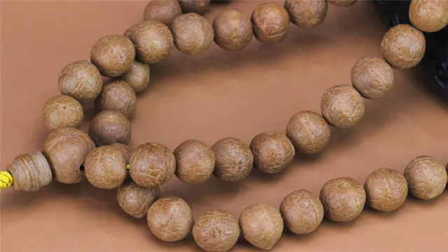 

BRO787 FINE HAND-PICKED REAL NEPAL PHOENIX EYE BODHI SEEDS 108 PRAYER BEADS MALA
