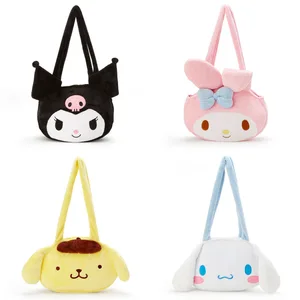 original tomy sanrio plush my melody pom pom purin cinnamoroll kuromi anime characters plush toys shoulder bag hand bag gift free global shipping