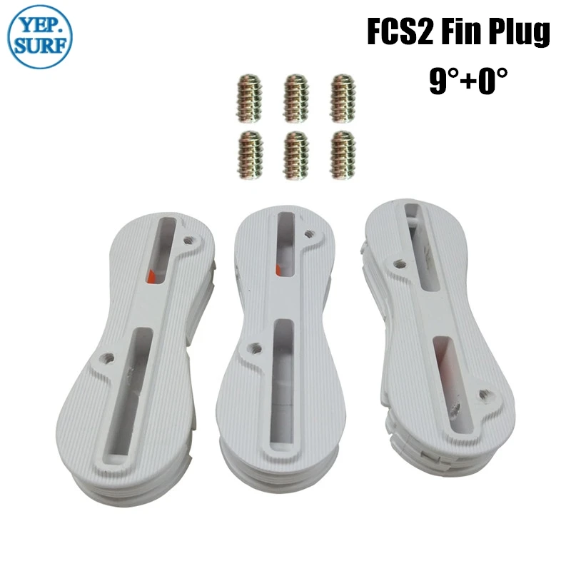 SUP плата для серфинга FCS2 Fin белая пластиковая Fusion 9 + 0 градусов 3 шт. в комплекте