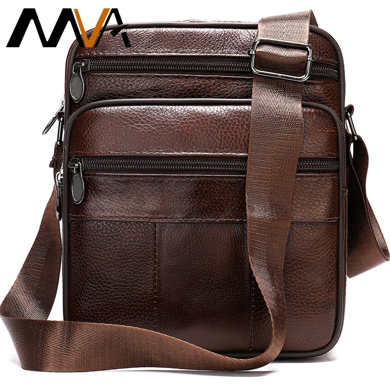 Сумка MVA мужская сумка через плечо из натуральной кожи сумка-мессенджер