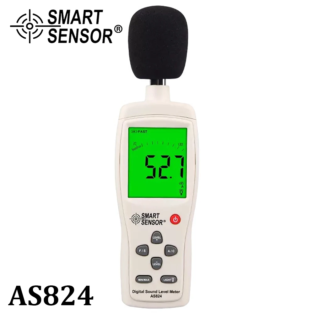 Digital Sound Level Noise Meter Measurement 30-130dB dB Decibel Detector Audio Tester Metro Diagnostic-Tool Smart Sensor | Инструменты