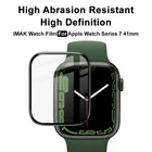 Imak протектор для часов пленка для Apple Watch серии 7 41 мм 45 мм, экран для часов, закаленное стекло, полная защита экрана