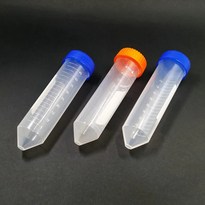 

50ml 50Pcs/Lot Microcentrifuge Centrifuge Tubes With V-shape Screw Cap Plastic Centrifuge Tube Test Sample Vials