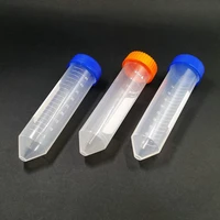 50ml 50pcslot microcentrifuge centrifuge tubes with v shape screw cap plastic centrifuge tube test sample vials