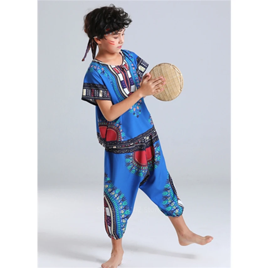 

2020 African Clothing For Adult Children Dashiki Boy Girl Family African Dresses For Women Men Set Plus Robe Africaine 100-180CM