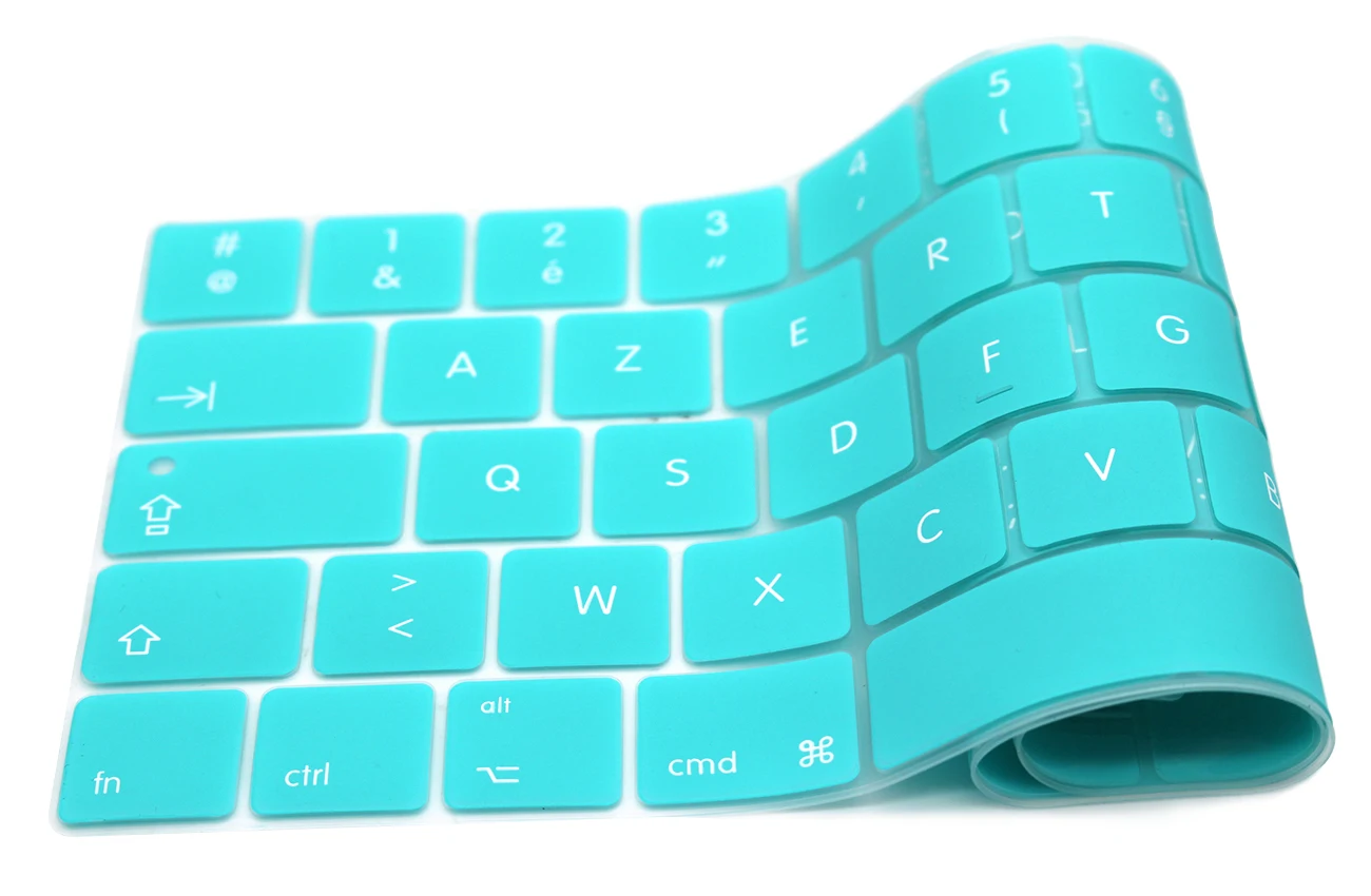 Силиконовый чехол для клавиатуры Clavier AZERTY Новый Macbook Pro 13 15 с сенсорной панелью A1706