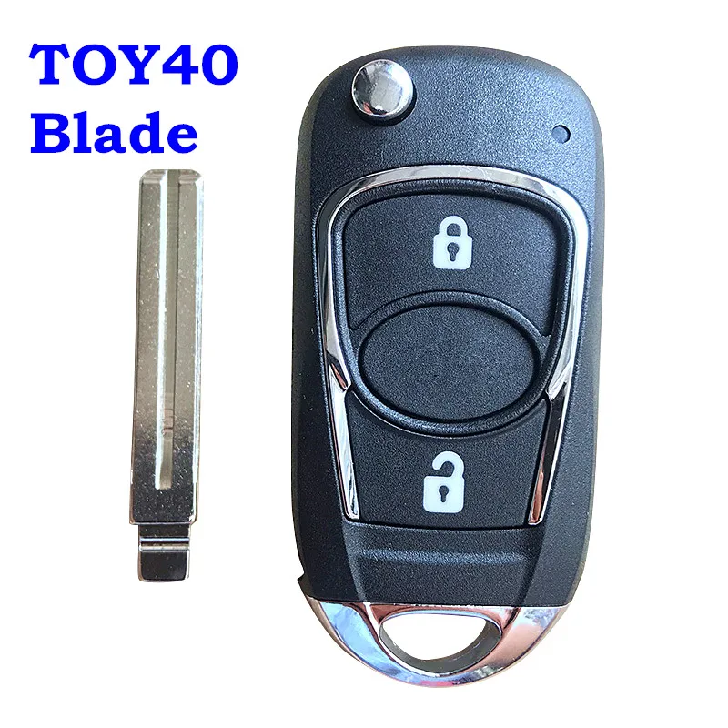 Модифицированный складной ключ с 2 кнопками для Kia sportage picanto rio k2 K5 cerato ceed soul Hyundai I30