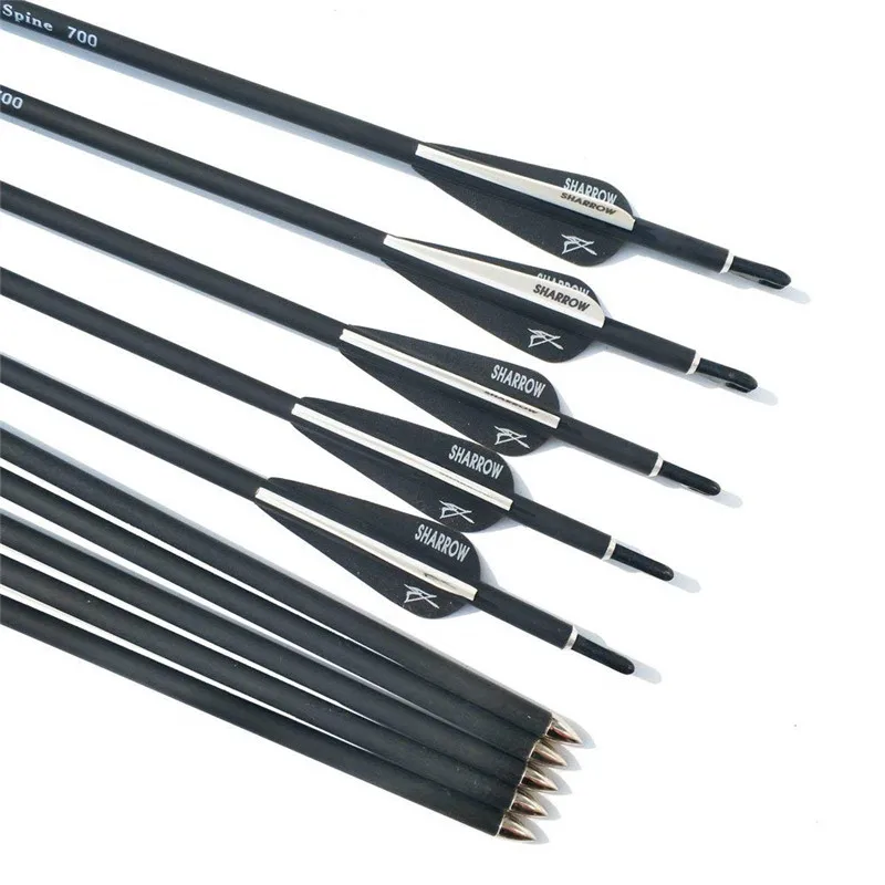 Стрелы из углеродного волокна для стрельбы лука 31 дюйм 700 охотничьи карбоновые