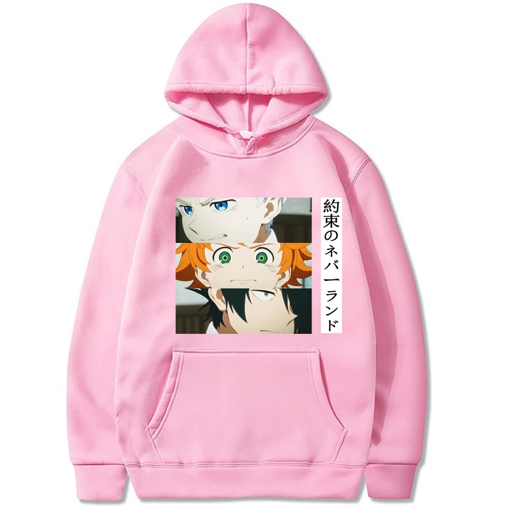 

Anime The Promised Neverland Emma Eyes Hoodies Fashion Men Women Sweatshirts Casual Hooded Harajuku New Sports Hoodie