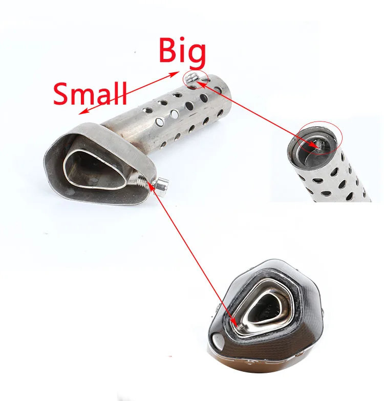 Глушитель выхлопной трубы мотоцикла 42/45/48 мм перегородка глушителя дБ