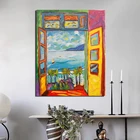 Настенная картина на холсте, постер с изображением пейзажа известного художника Матисса, для домашнего декора, Современная Модульная рамка для спальни