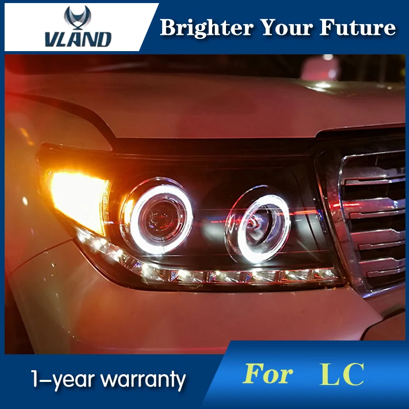 Светодиодный светильник с ангельским глазом для Toyota Land Cruiser LC200 FJ200 головной s 2008