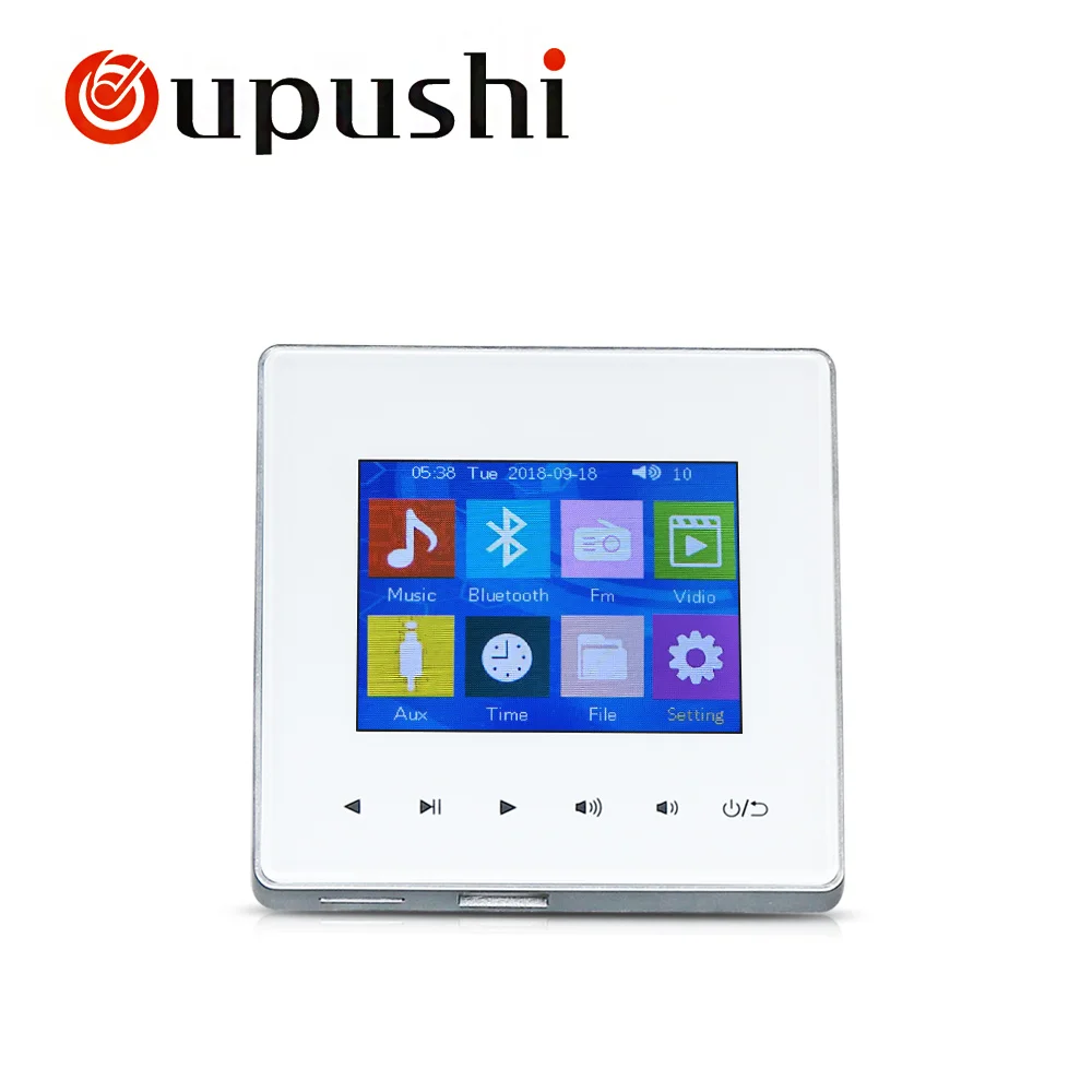 Oupushi AG-3 домашний усилитель Bluetooth цифровой стерео усилитель в стену усилитель с сенсорным ключом