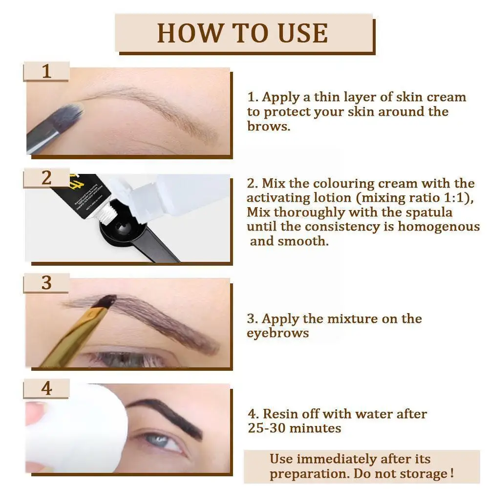 

Eyebrow Dyeing Cream New Natural Anti-perspiration Dyeing Cream Colors Eyebrow Available 3 J8H5