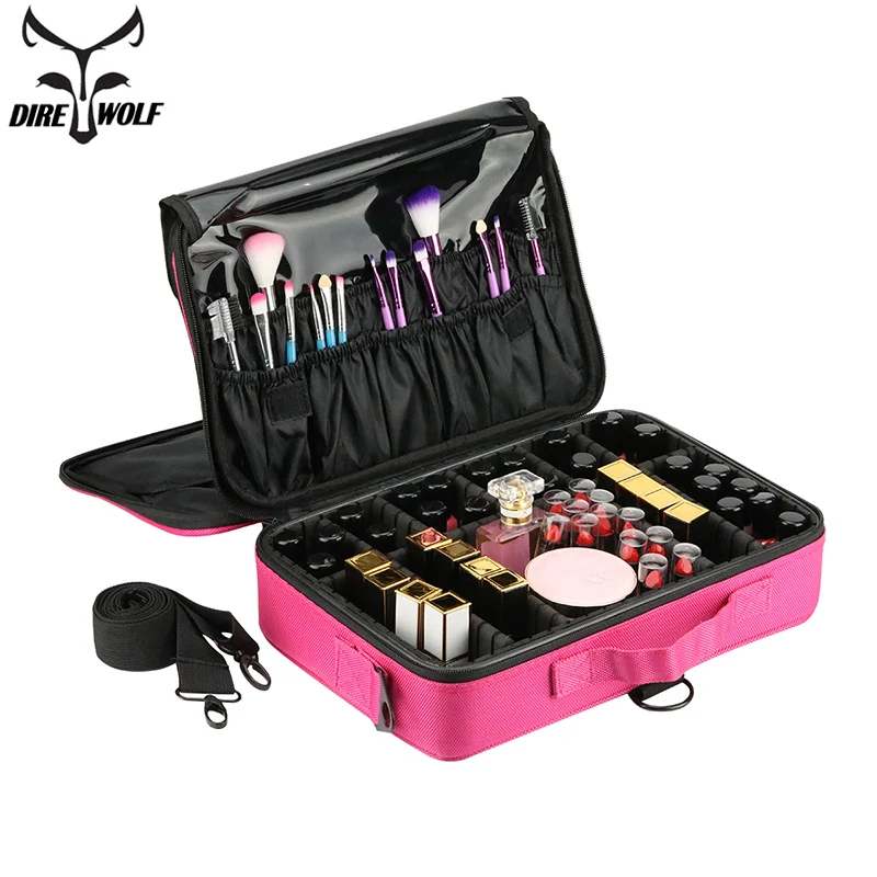 Большая косметичка переносная профессиональная чехол для косметики дорожный
