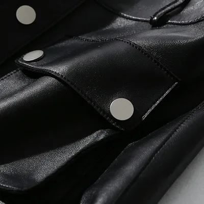 

2020 New Fashion Reak Genuine Sheep Leather Skirt G16