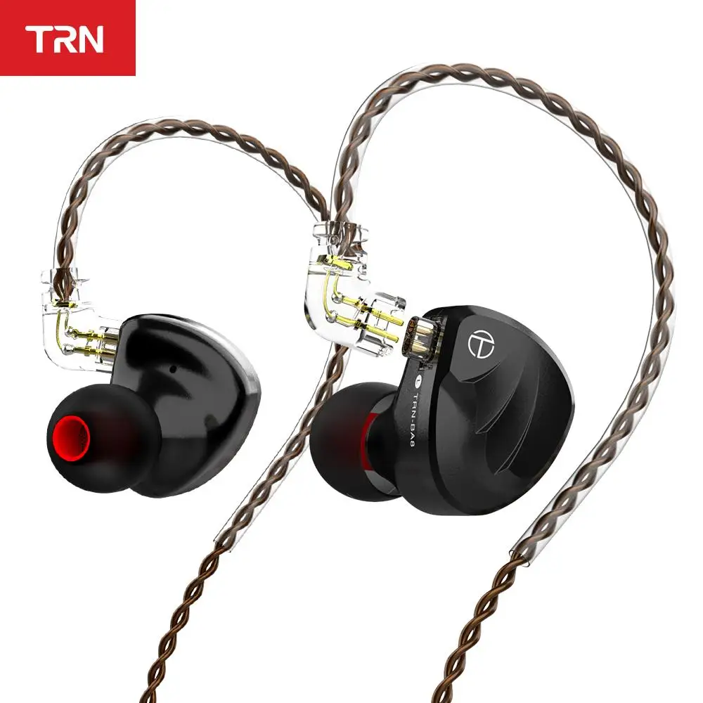 

TRN BA8 16BA Driver Unit In Ear Earphone 18 Balanced Amarture HIFI DJ Monitor Earphone Earbuds with QDC Cable TRN VX V90S T200