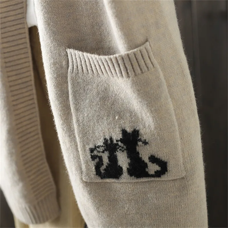 

Streetwear Fashion Korean Vest 2020 New Women's Autumn Winter Jacket Long Sleeveless Sweater V Neck Knit Vest Pullover Oversized