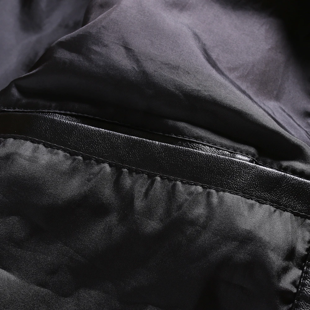 

Men's Leather Bomber Jacket Korean Motorcycle Slim Casual PU Coats Men Muti-pockets Fashion Black Jackets Coat Male M-4XL