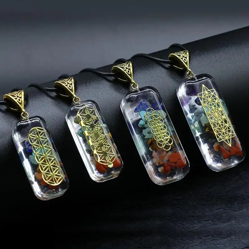 Женский натуральный камень ожерелье с подвеской ОРГОН энергетический маятник