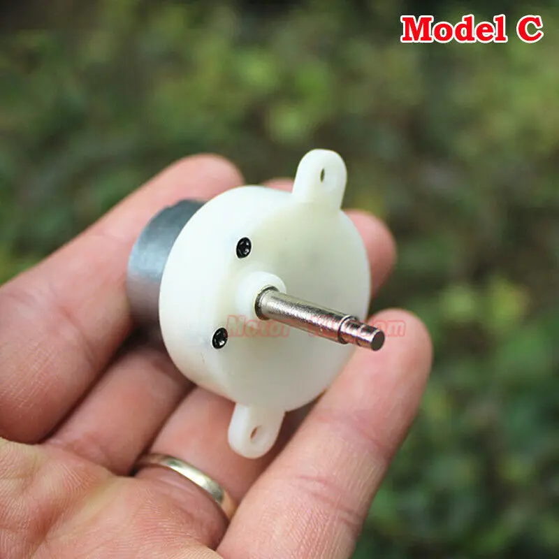 Микро 300 турбо червячный Шестерни мотор редуктор постоянного тока 3V 9V 6V 7 об/мин