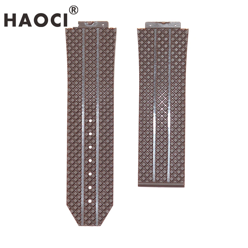 24mm Silicone Edition Fashion WatchBand For hublot Big Bang Series Skidproof Band Soft Watch Strap For HUBLOT Wrist Bracelet