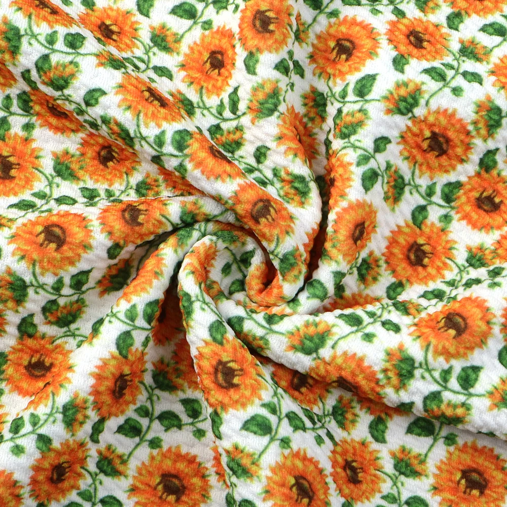Ткань Ливерпуль с принтом весеннего цветка подсолнуха ткань для шитья квилтинга