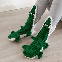 christmas gift shark crocodile shape socks fashion personality room socks hot sale socks crocodile home warm keeping socks