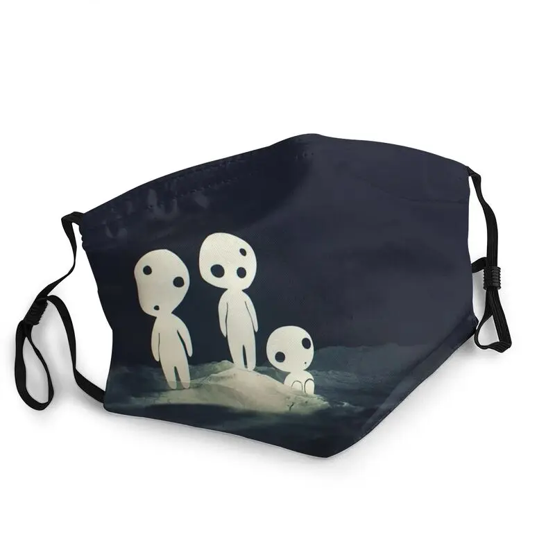 Принцесса Мононоке Кодама маска моющиеся унисекс Studio Ghibli Аниме лицевая против