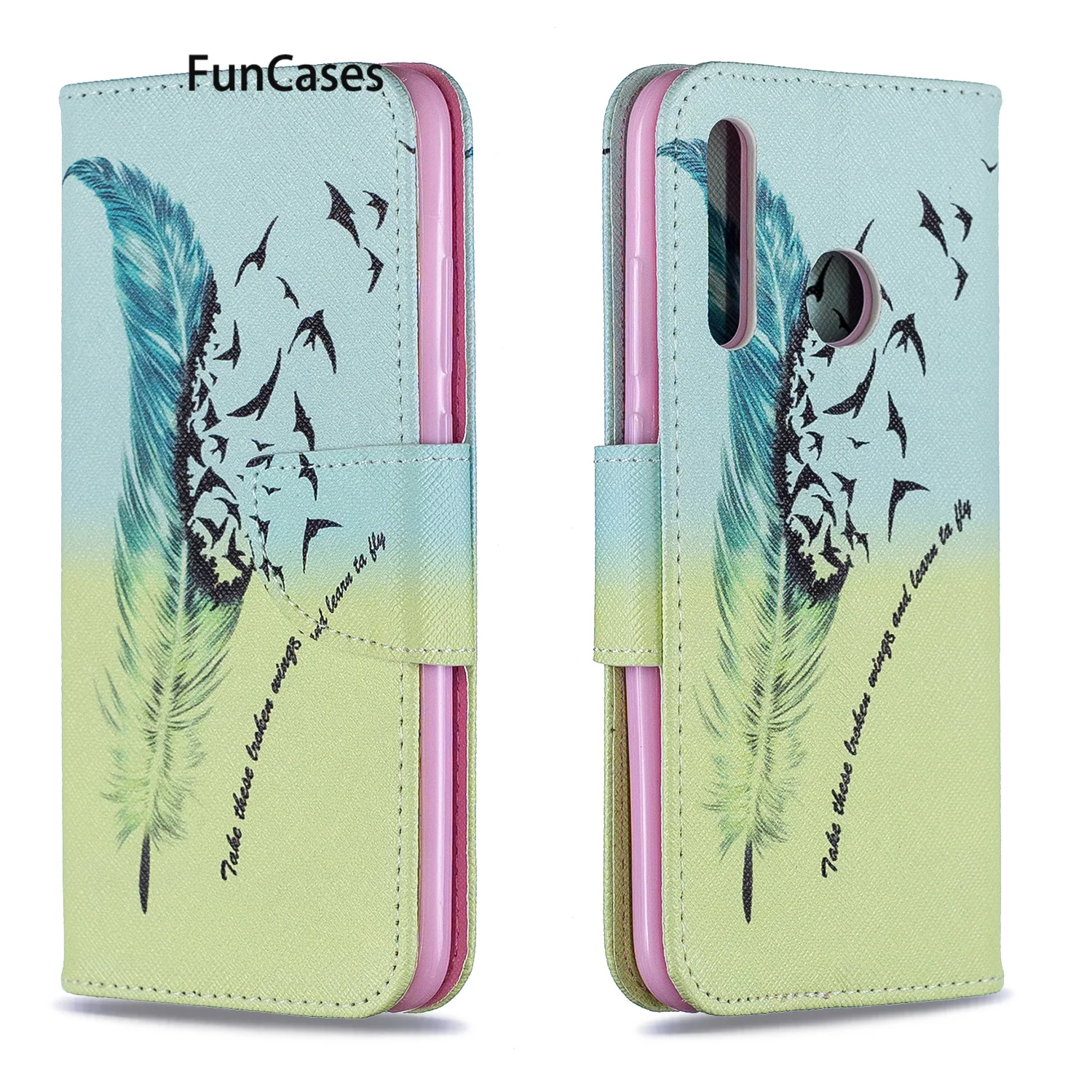 Чехол-книжка из искусственной кожи с цветком сливы для телефона P Smart Plus, 2019, Huawei Enjoy 9S Honor 10i 20i 20 Lite Ajax, чехлы-бампер Hwawei, флип